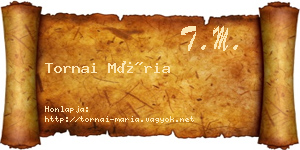 Tornai Mária névjegykártya